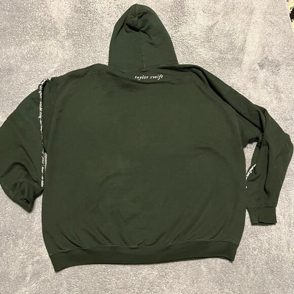 Taylor Swift Official Merch In the Trees Hoodie XXL Folklore Era Swifty Green - Picture 4 of 8
